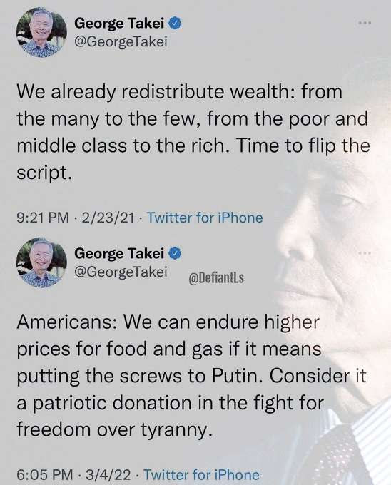 George Takei hypocrite