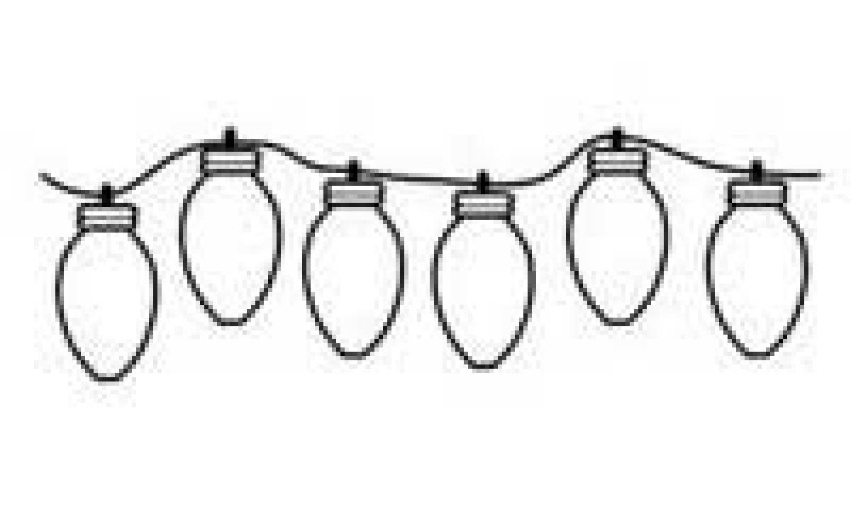 Christmas Lights Border Clipart Black And White Largest Wallpaper Portal