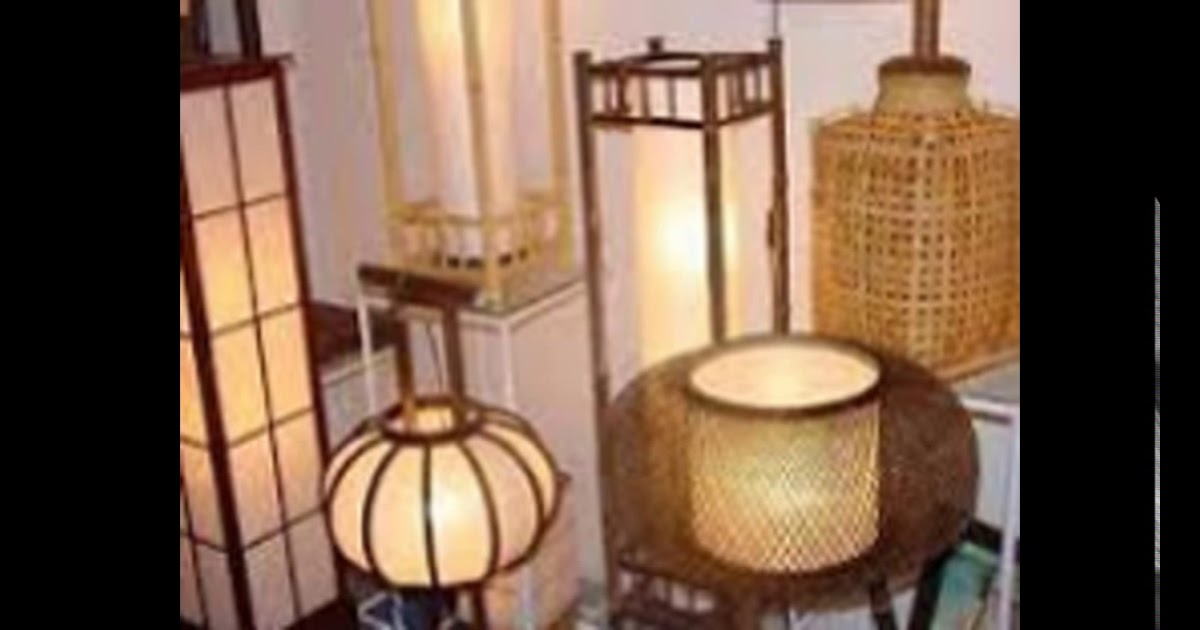 25 Kerajinan Lampion  Dari  Bambu 