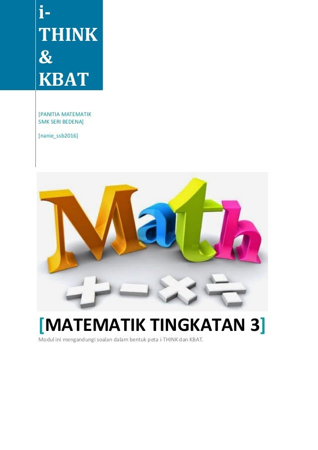 Soalan Kbat Matematik Tingkatan 2 Dan Jawapan - Malacca c