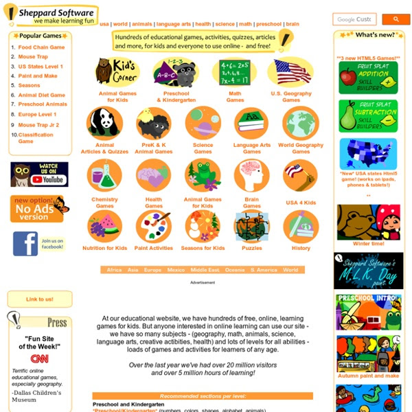 Africa's largest country is algeria; Sheppard Software Fun Free Online Learning Games And Activities For Kids Pearltrees