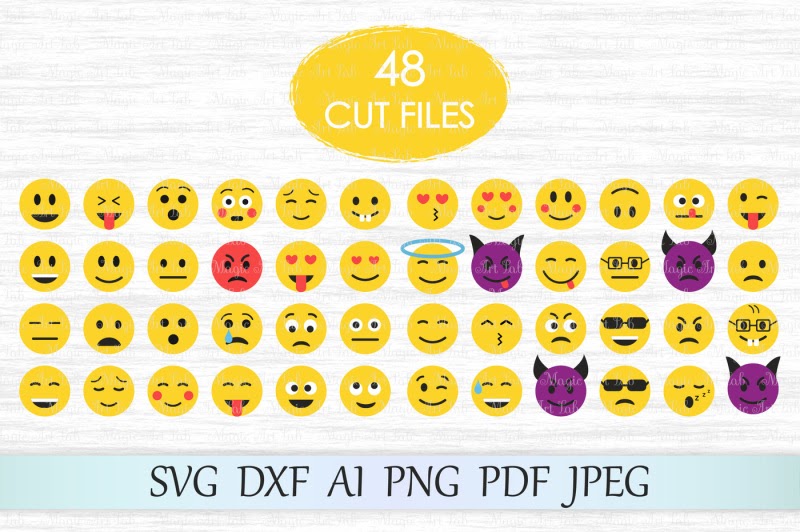 Download Free Emoji Svg Dxf Ai Pdg Png Jpeg Crafter File