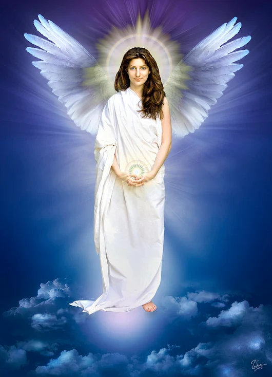 Bilde: Angel Of Pure Light Digital Art by Endre Balogh