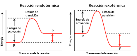 Resultado de imagen para diagrama de energia de una reaccion endotermica