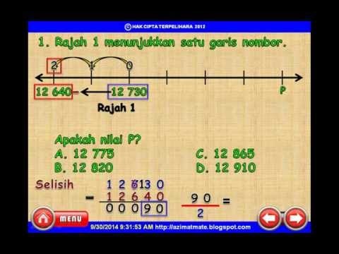 Soalan Matematik Garis Nombor - Contoh Waouw