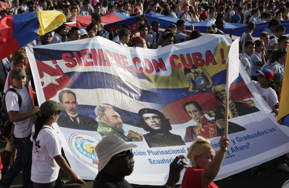 Desfile por el 1ro de Mayo en La Habana. Foto: Ismael Francisco/Cubadebate.