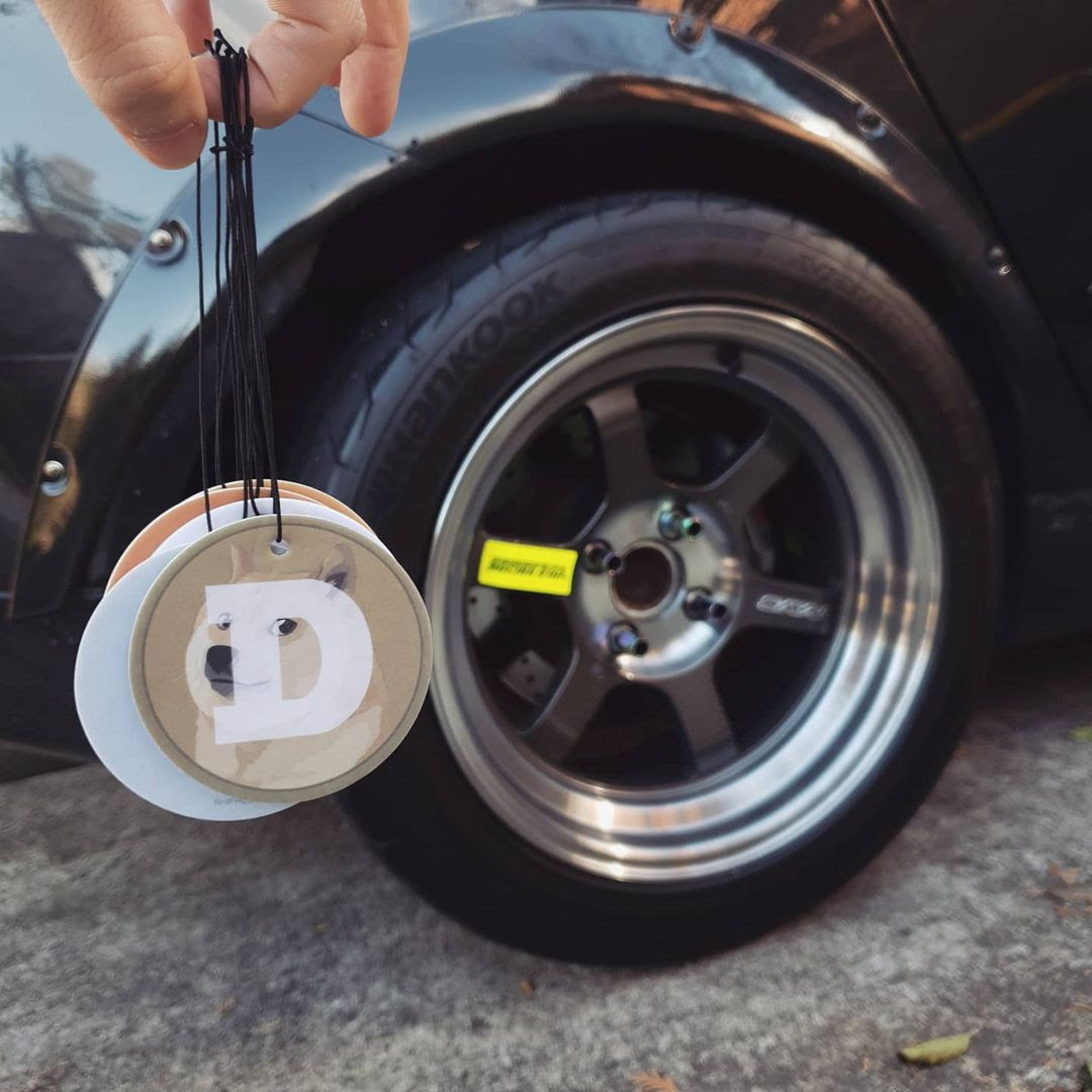 Crypto Doge Dogecoin Air Freshener Rhifresh