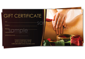 Frame Certificates Massage Therapy Gift Certificate Template