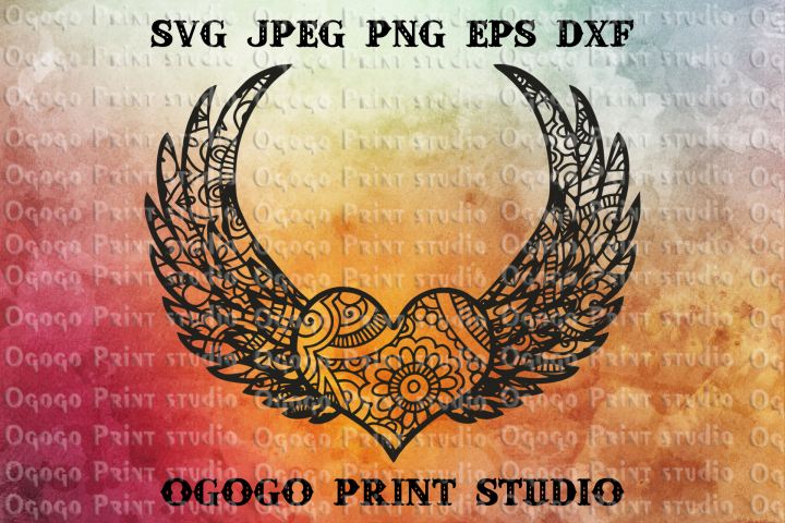 Download Free SVG Angel Mandala Svg 10235+ File for Free