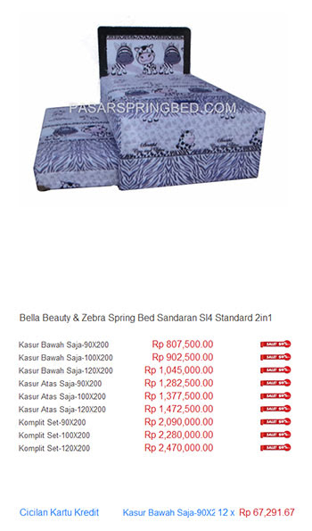 Rp 700.000 spring bed bekas size 120x200. Bella Spring Bed Harga Spring Bed Termurah Di Indonesia