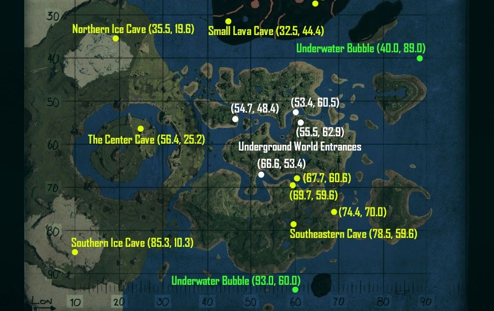 Ark Scorched Earth Caves Map Maping Resources