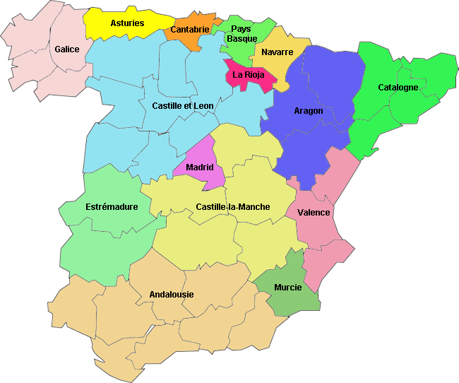 25 Meilleur Carte Espagne Region En Espagnol