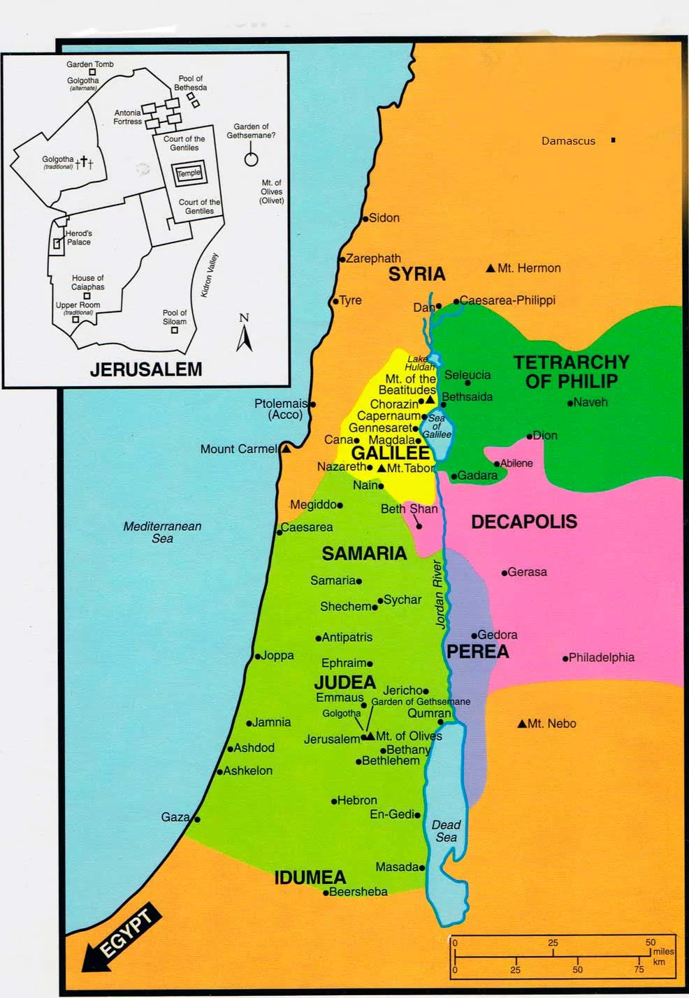 35 Map Of Israel In Jesus Day Maps Database Source