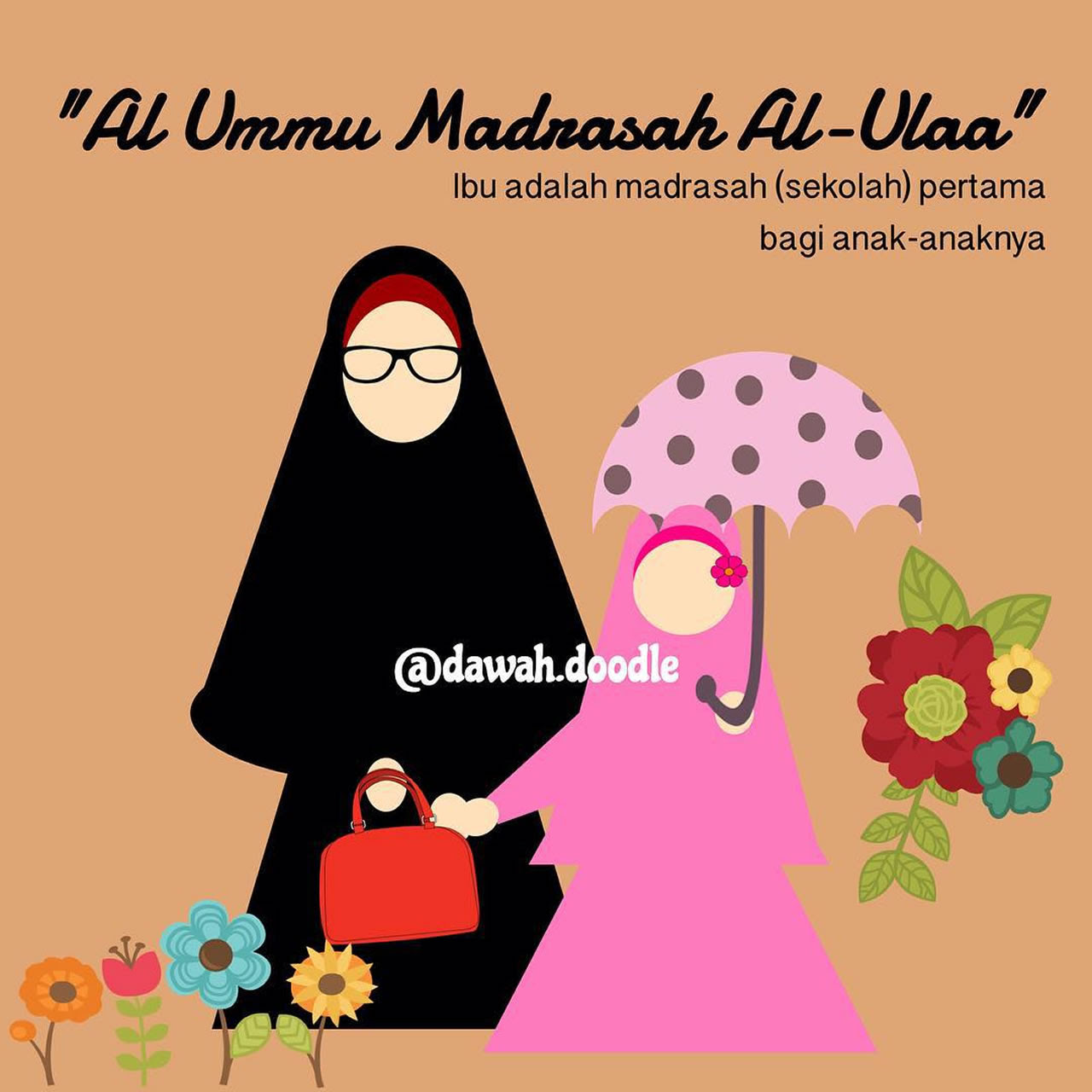 Gambar Kartun Muslimah Ibu Hamil Kolek Gambar