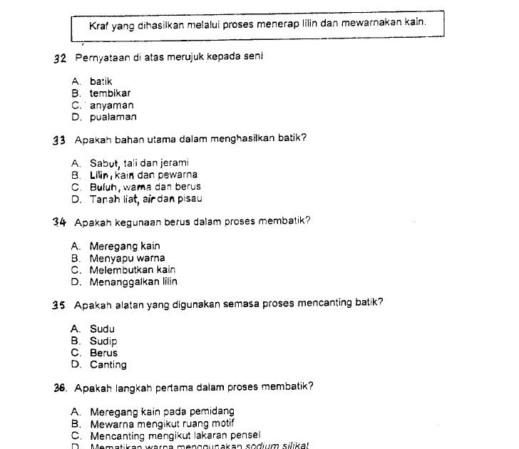 Contoh Soalan Peperiksaan Akhir Pendidikan Islam Tahun 2 