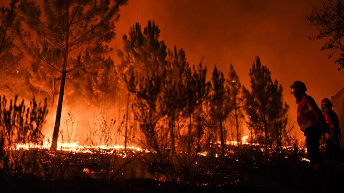 Incendies : de gigantesques flammes au Portugal et en Espagne