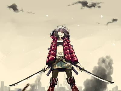 画像をダウンロード 女 侍 かっこいい イラスト 245667