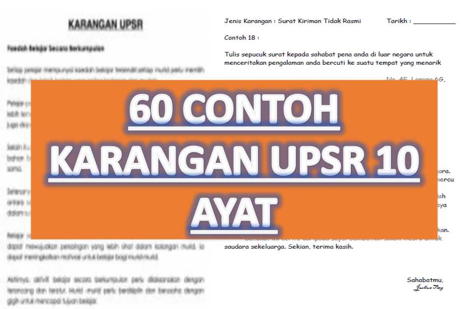 Contoh Karangan Spm Bahasa Melayu Surat Kiriman Tidak 