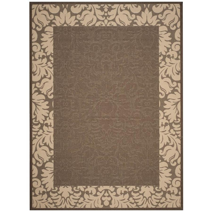 Choose from contactless same day delivery, drive up and more. Safavieh Courtyard Nashua 9 X 12 Chocolate Natural Indoor Outdoor Damask Coastal Area Rug In The Rugs Department At Lowes Com