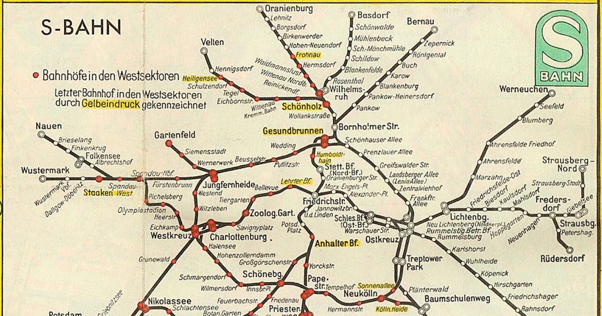 S-Bahn Berlin Fahrplanauskunft : Berliner Linienchronik ...