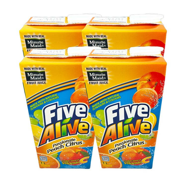 Shop for minute maid peach flavored fruit drink (20 fl oz) at baker's. Minute Maid Five Alive Passionate Peach Citrus Juice 1l 33fl Carton Keenan