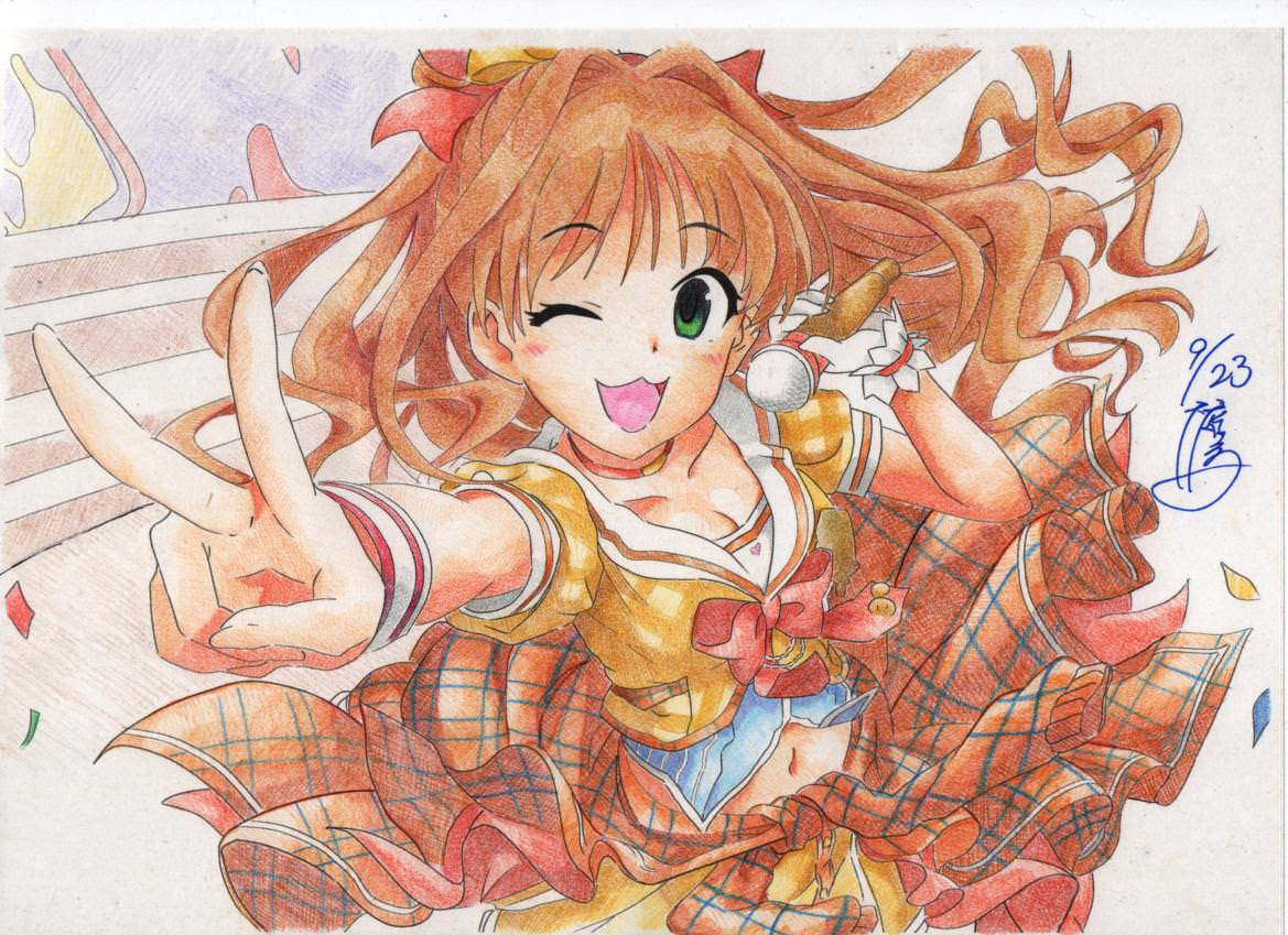 ディズニー画像のすべて 最新綺麗 色鉛筆 イラスト 女の子