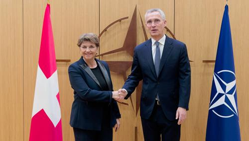 In a historic first, Swiss defence minister joins meeting of NATO's North Atlantic Council