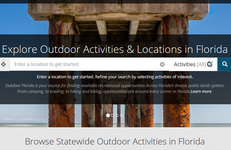 A screenshot of the Outdoor Florida web search page. 