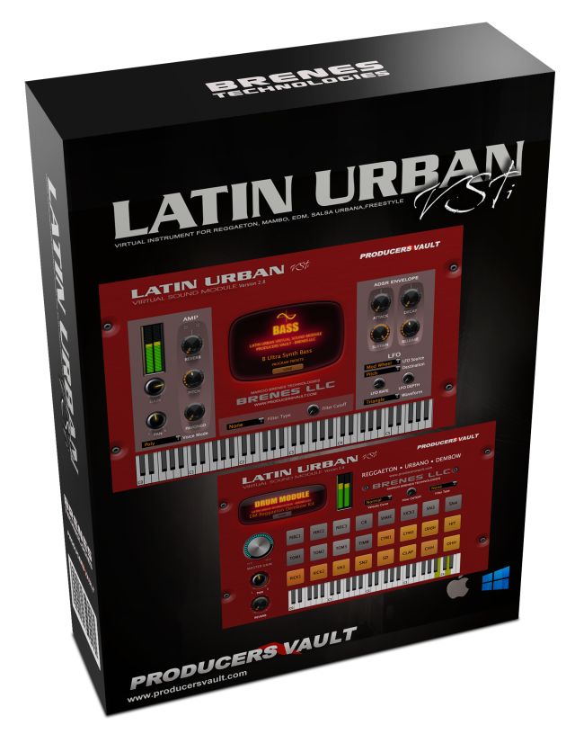 Latin Urban virtual Instrument for Reggaeton Mambo Salsa Cumbia Bachata