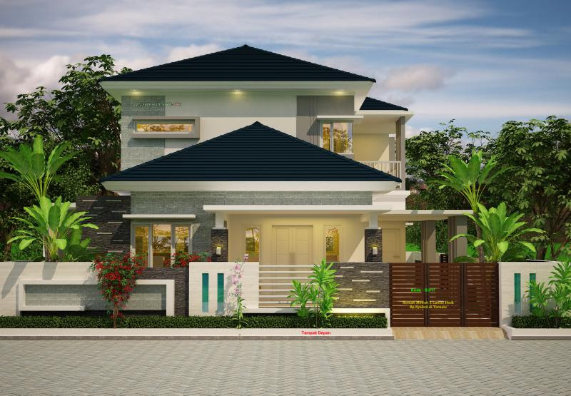  Desain  Rumah  Minimalis Hook  House Q