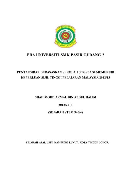 Contoh Soalan Temubual Sejarah Stpm - Selangor u