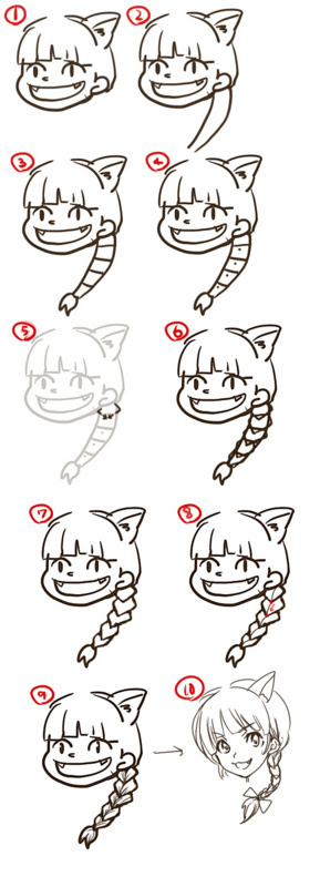 1000以上 三つ編み 絵 3027 三つ編み 絵