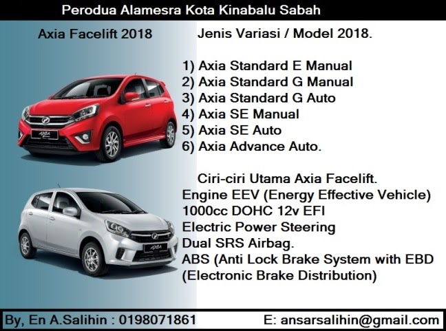 Harga Perodua Axia 2019 Sabah - Guratoh