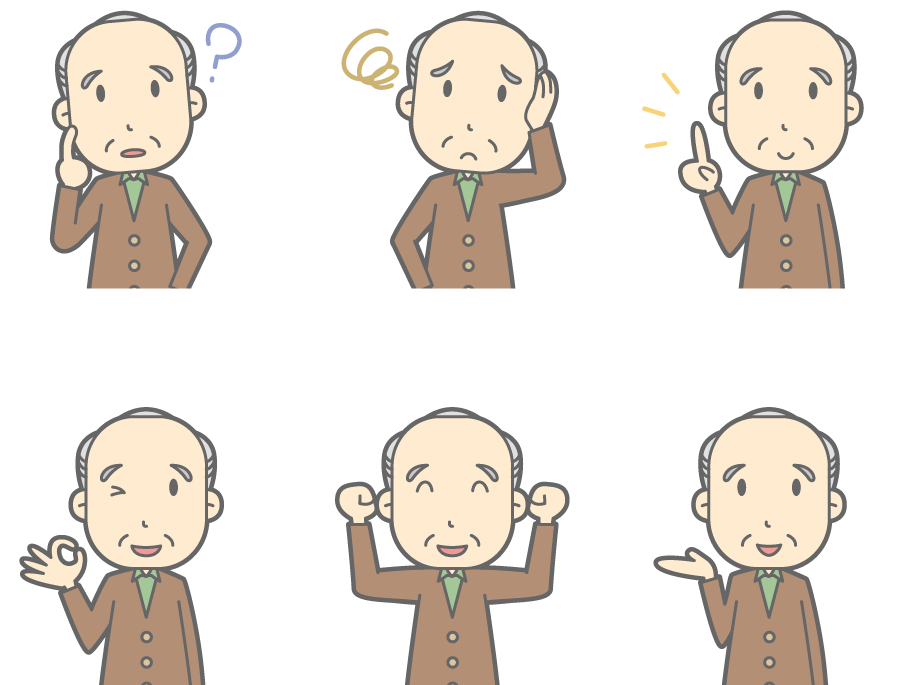 コンプリート イラスト おじいさん おじさん めがね イラスト Jpirasutotylby5