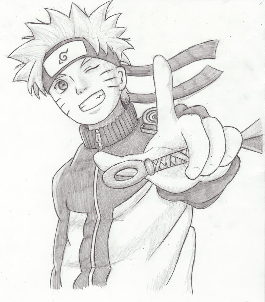 Gambar Lukisan Pensil Naruto Cikimmcom