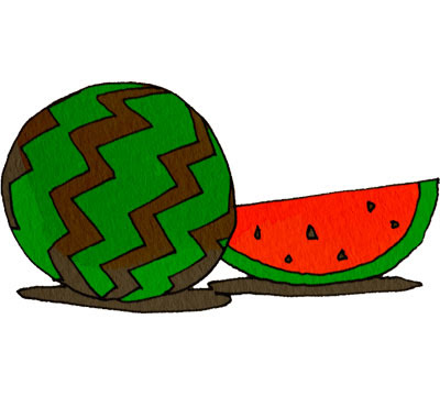 スイカ イラスト 手書き すいか イラスト 手書き