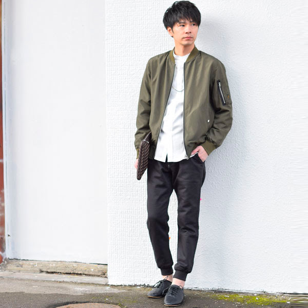 髪型 元のブルゾン コーデ メンズ 春