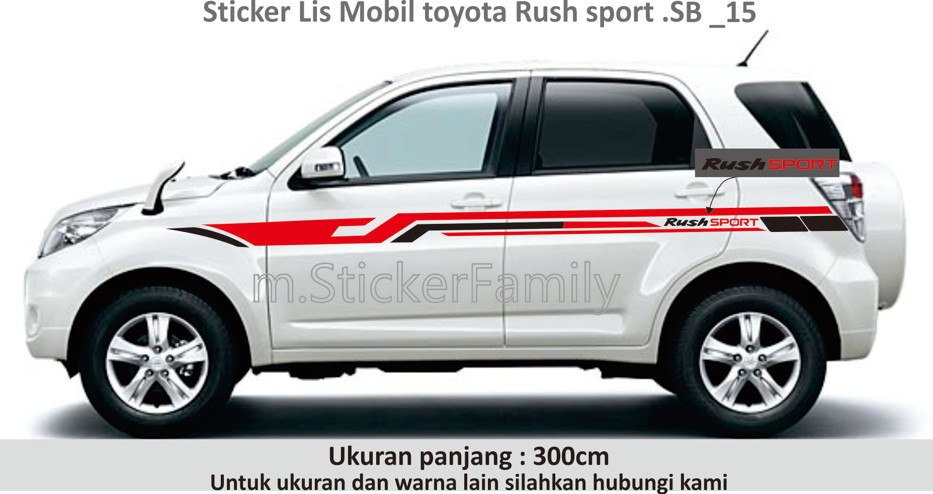 Kumpulan Cutting Sticker Mobil Toyota Rush Terlengkap 