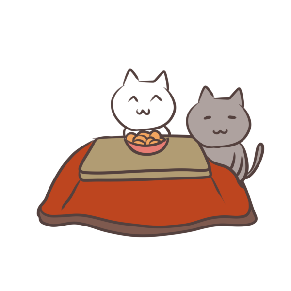 無料印刷可能こたつ 可愛い イラスト 最高の動物画像