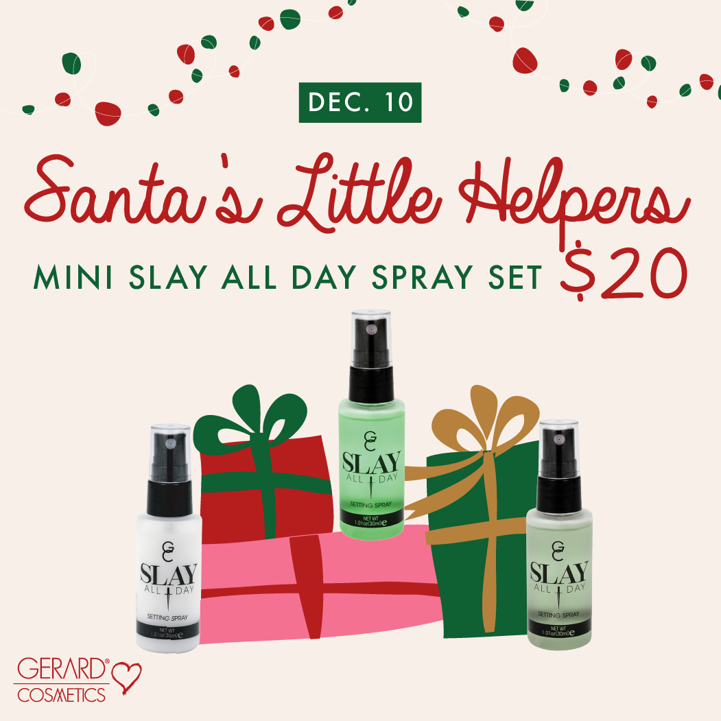 Santa's Little Helpers. Mini Slay All Day Spray Set $20