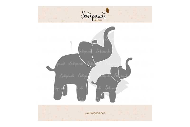 Download Free Elephant Family Svg And Dxf Cut Files Crafter File ...