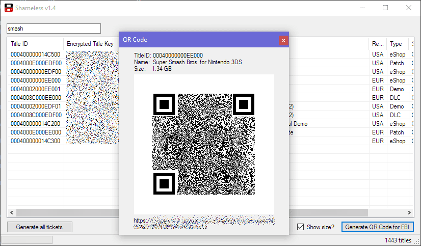 We did not find results for: Shameless An Easy To Use Eshop Ticket Qr Code Generator For Fbi 3ds Hackinformer