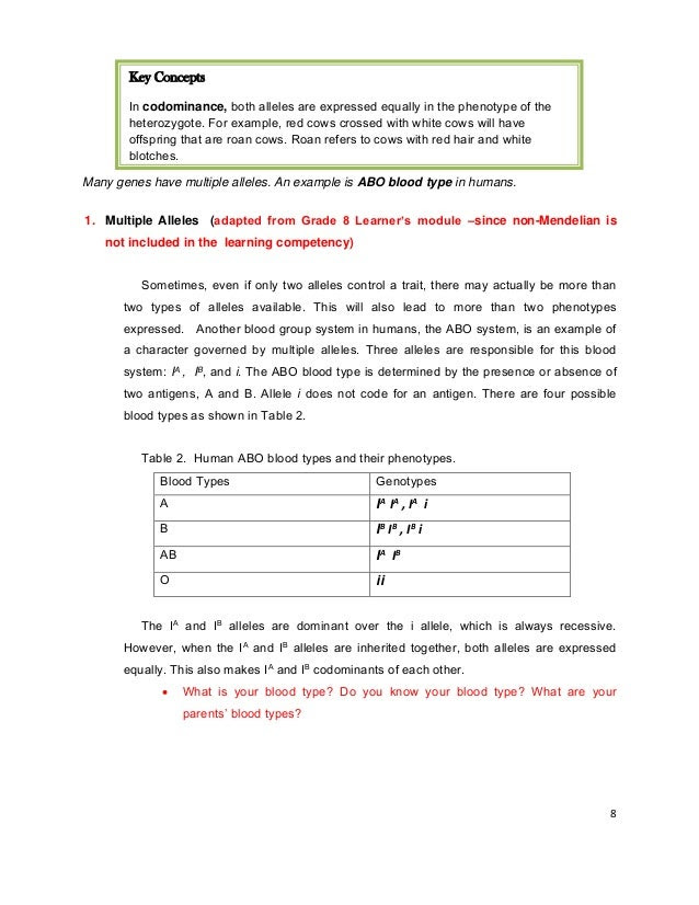 Amoeba Sisters Multiple Alleles Work Sheet - Multiple ...