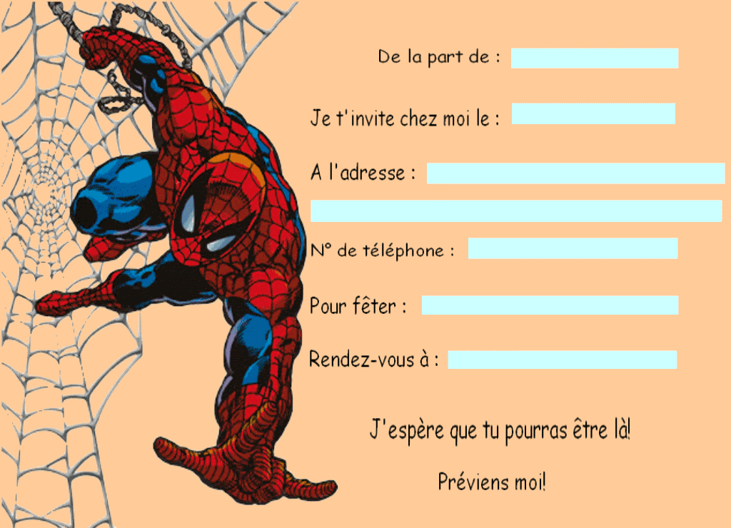 Carte Invitation Anniversaire Imprimer Gratuite Garcon