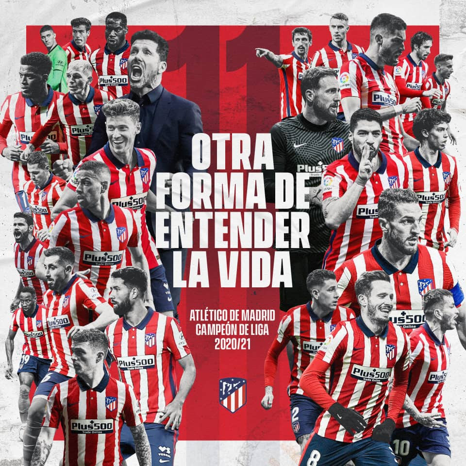 Atletico de madrid campeon de liga 2021. Atletico De Madrid Campeon De La Liga 2020 2021 Telerebelde