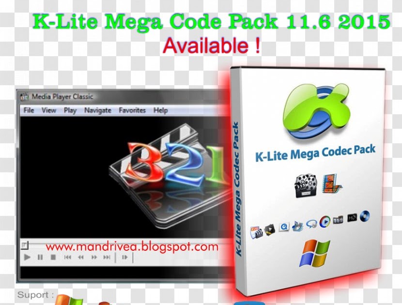 K-Lite Codec Windows 10 - Media Player Classic Home Cinema K Lite Codec Pack Png 464x640px Media ...