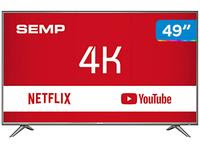 Smart TV 4K LED 49? Semp SK6200 Wi-Fi HDR