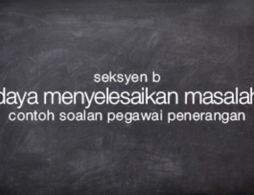 Contoh Soalan Temuduga Ja29 - Kecemasan g