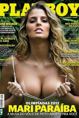 Mari Paraíba, do vôlei, capa da Playboy em julho de 2012. Foto: Reprodução