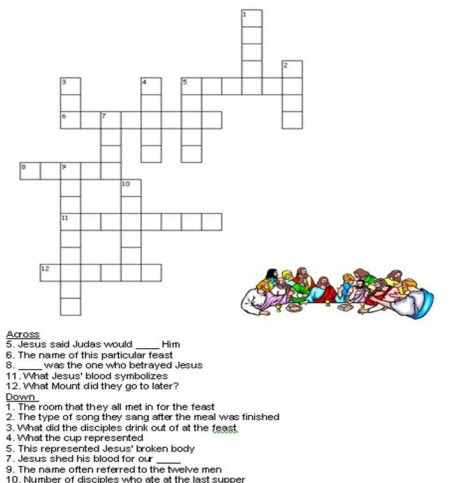 We did not find results for: Kids Bible Worksheets Free Printable The Last Supper Crossword Puzzle